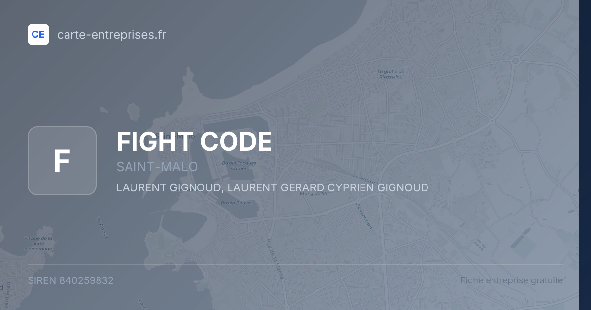 FIGHT CODE — 840259832 — fiche entreprise