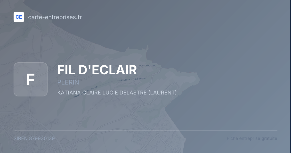 FIL D'ECLAIR — 879930139 — fiche entreprise