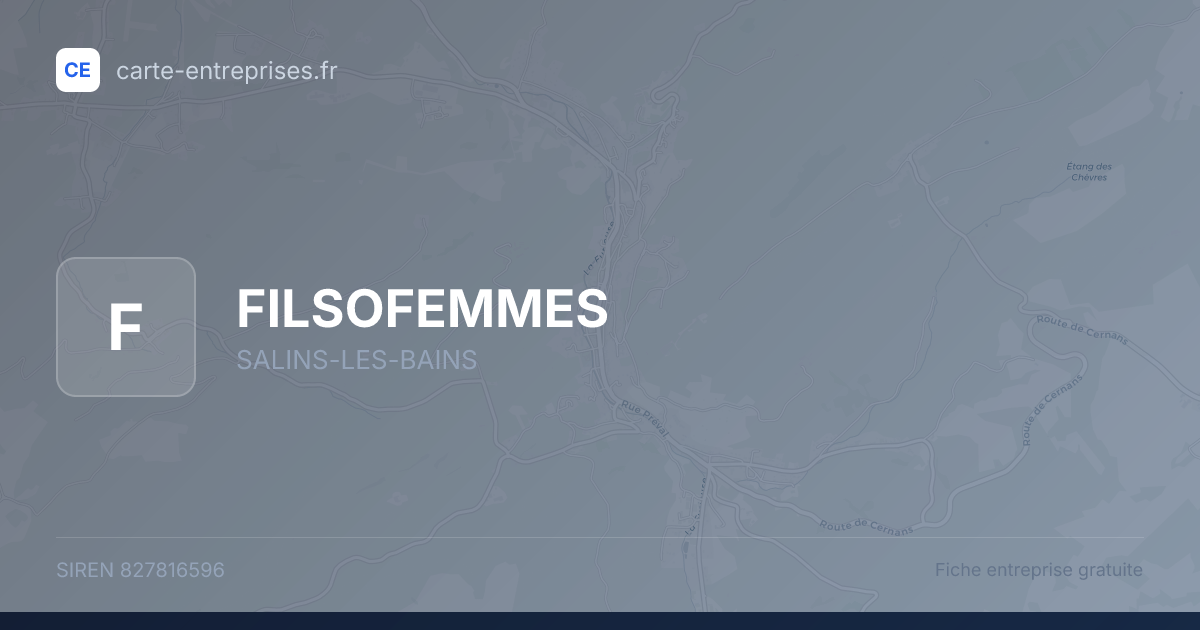 FILSOFEMMES — 827816596 — fiche entreprise