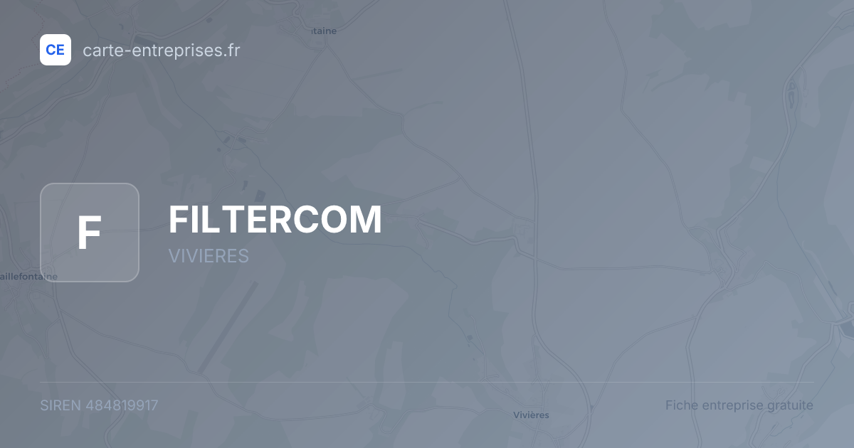 FILTERCOM — 484819917 — fiche entreprise