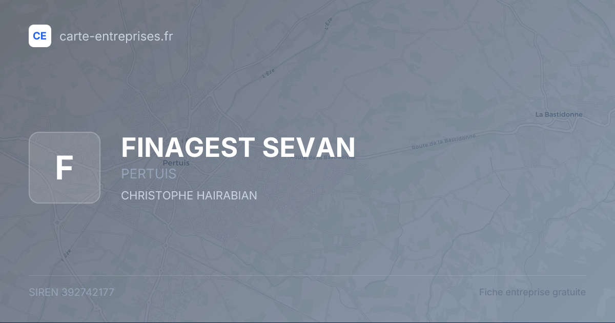 FINAGEST SEVAN — 392742177 — fiche entreprise
