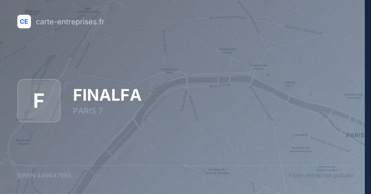 FINALFA — 449647965 — fiche entreprise