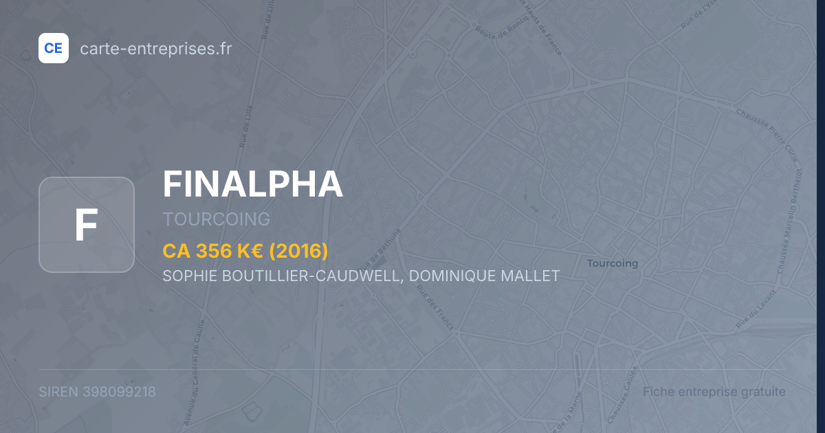 FINALPHA — 398099218 — fiche entreprise