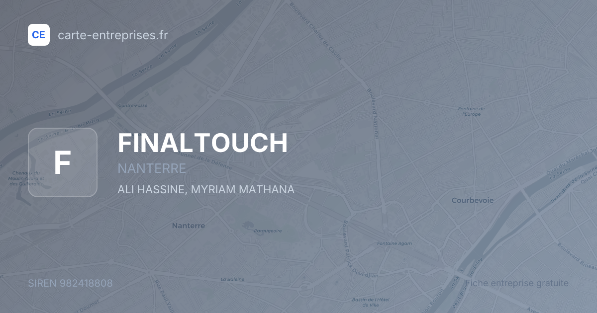 FINALTOUCH — 982418808 — fiche entreprise