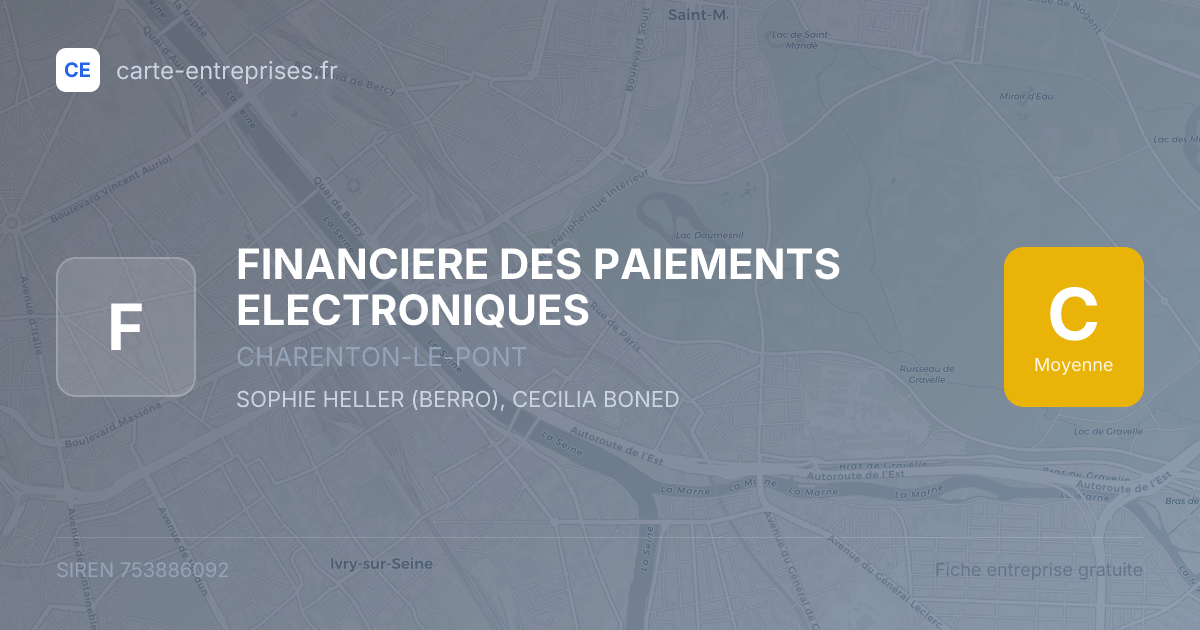 FINANCIERE DES PAIEMENTS ELECTRONIQUES — 753886092 — fiche entreprise
