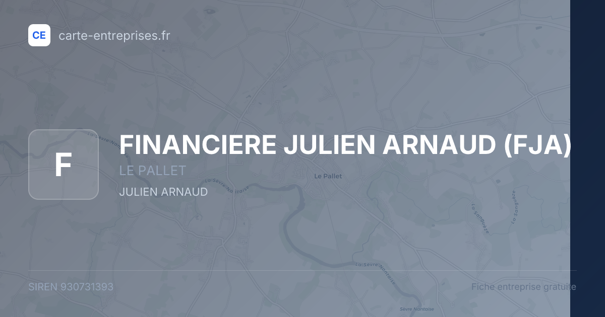 FINANCIERE JULIEN ARNAUD (FJA) — 930731393 — fiche entreprise