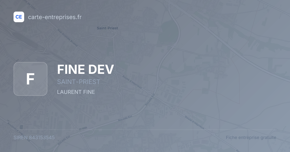 FINE DEV — 843153545 — fiche entreprise