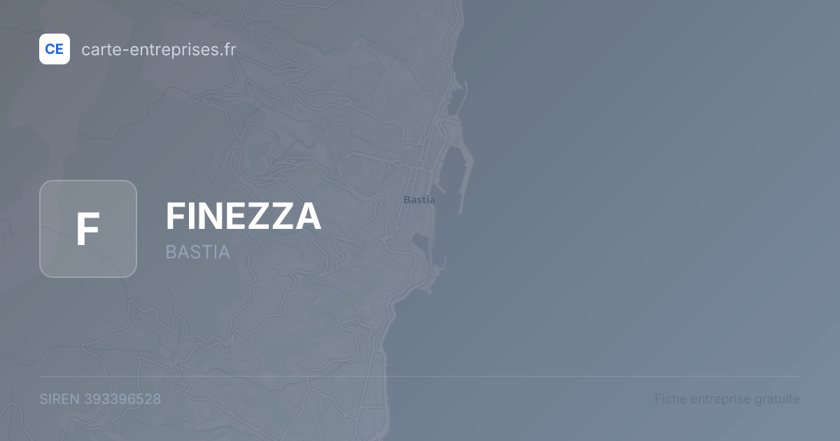 FINEZZA — 393396528 — fiche entreprise