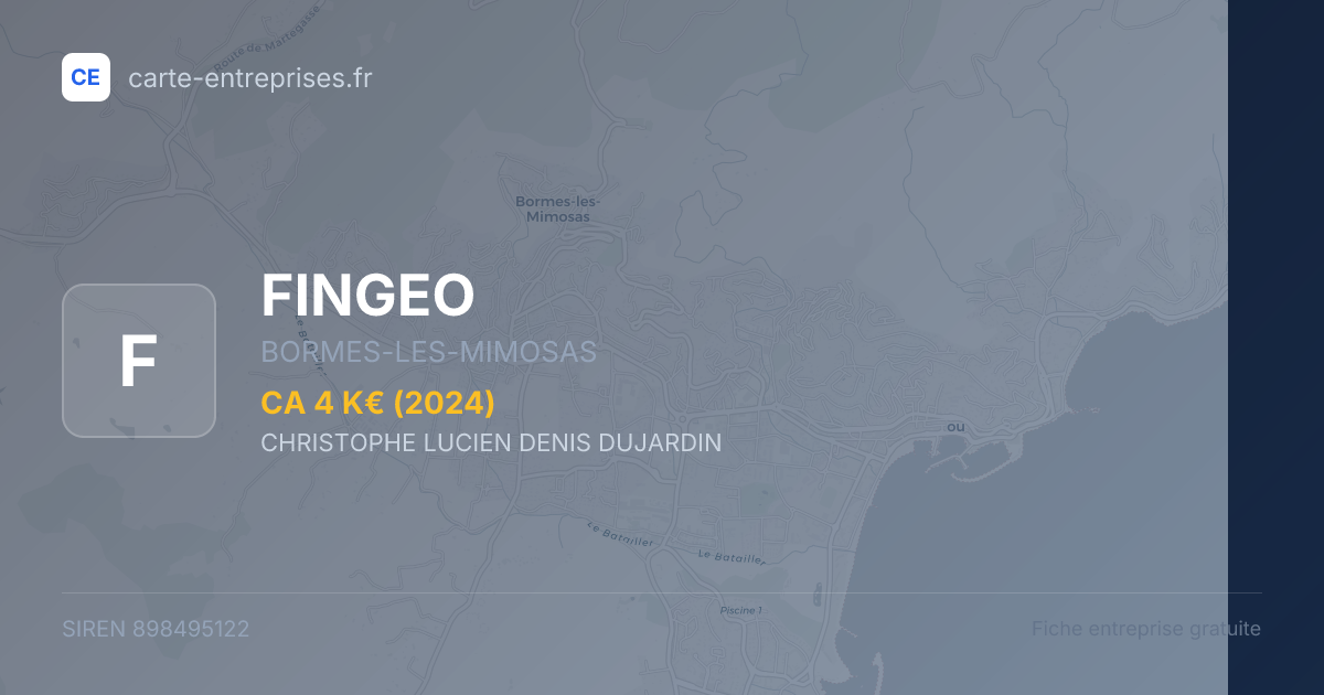FINGEO — 898495122 — fiche entreprise