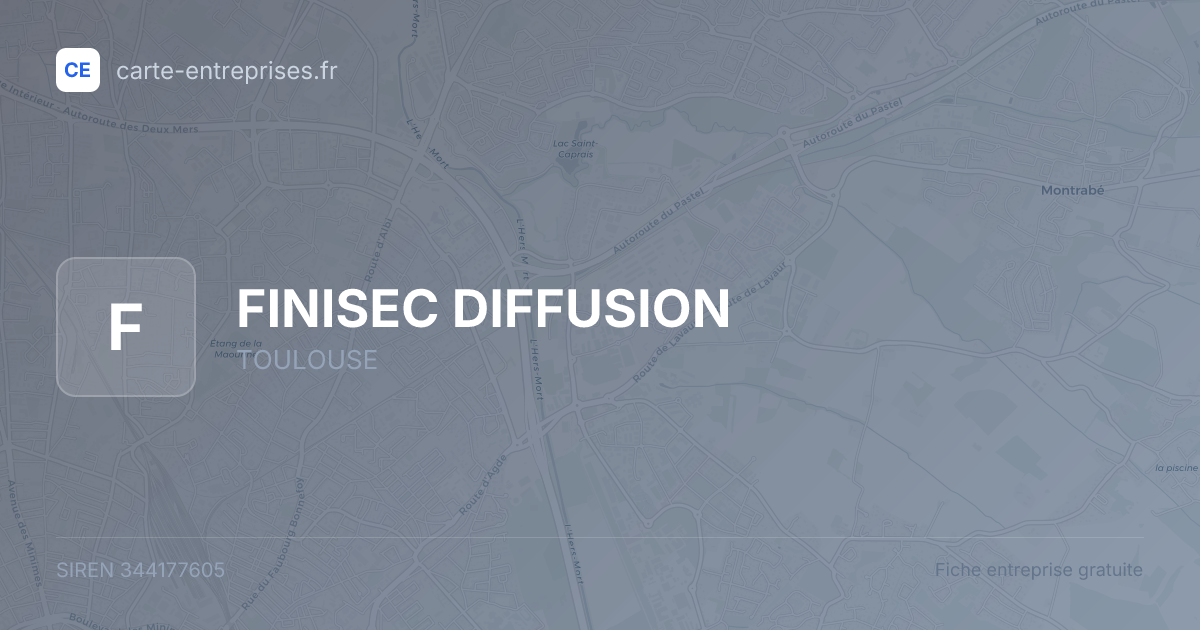 FINISEC DIFFUSION — 344177605 — fiche entreprise