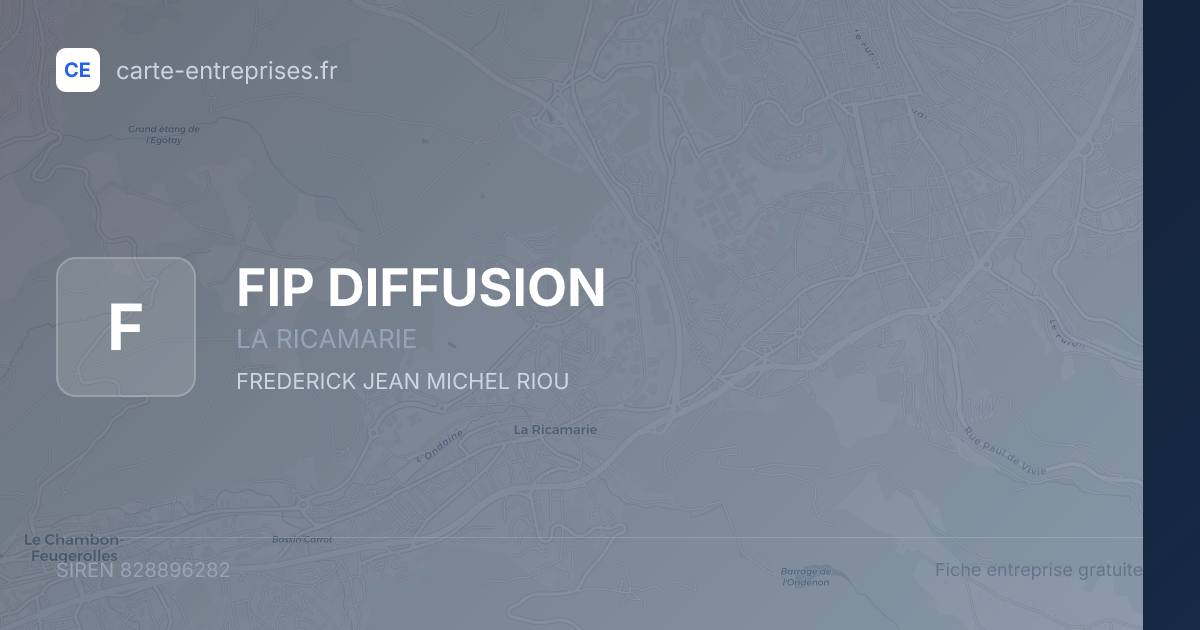FIP DIFFUSION — 828896282 — fiche entreprise