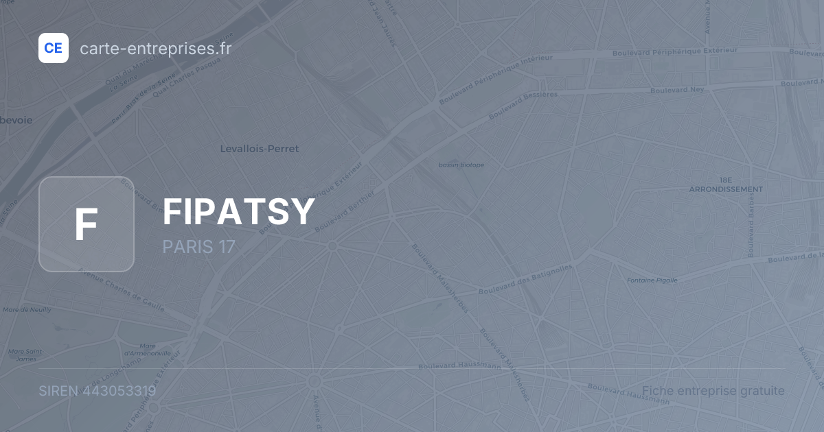 FIPATSY — 443053319 — fiche entreprise