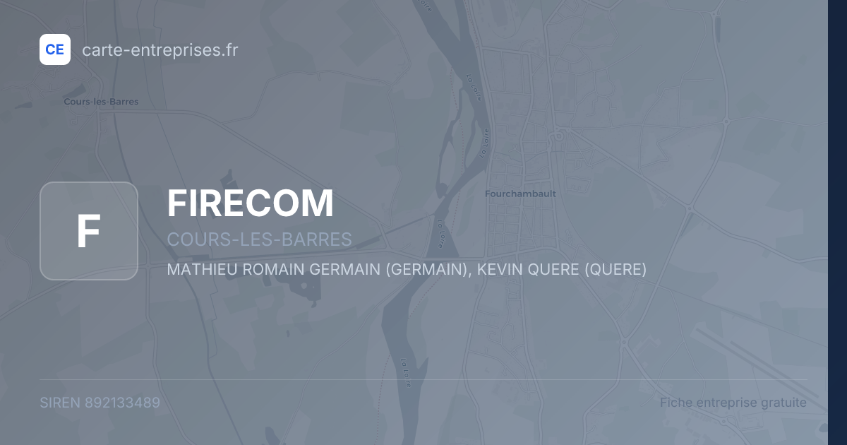 FIRECOM — 892133489 — fiche entreprise