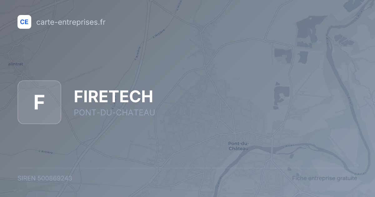 FIRETECH — 500869243 — fiche entreprise