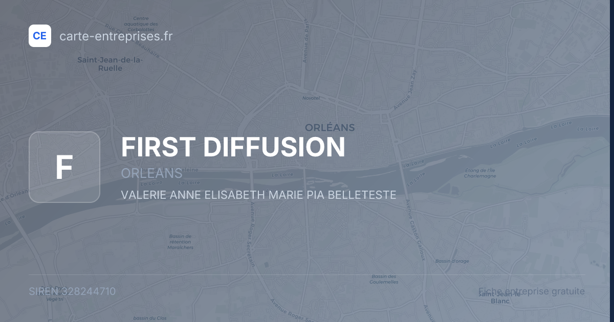 FIRST DIFFUSION — 328244710 — fiche entreprise