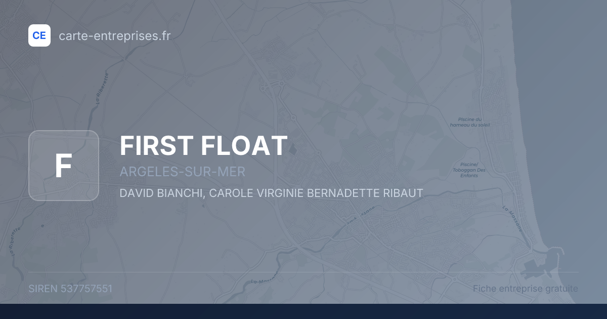 FIRST FLOAT — 537757551 — fiche entreprise