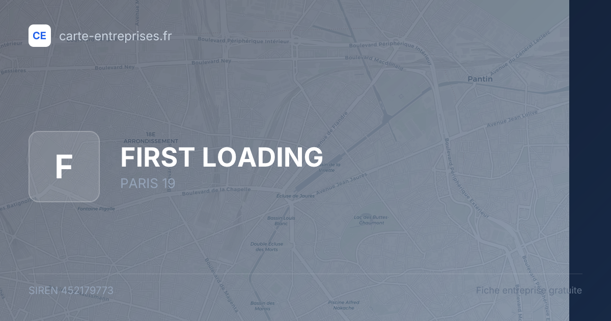 FIRST LOADING — 452179773 — fiche entreprise