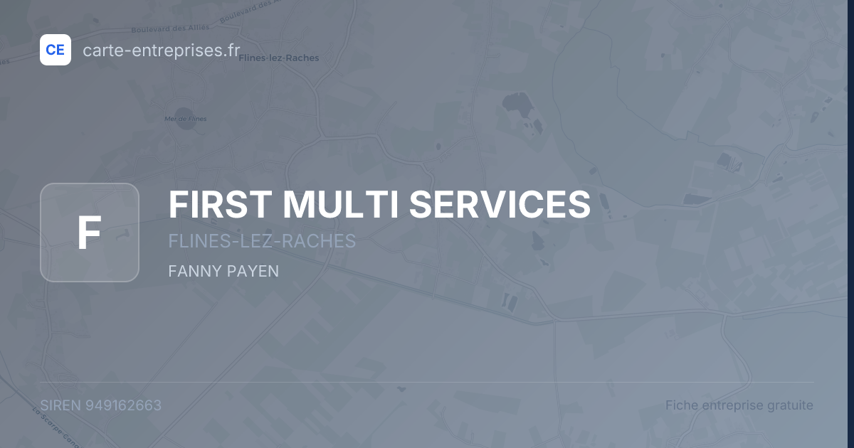 FIRST MULTI SERVICES — 949162663 — fiche entreprise