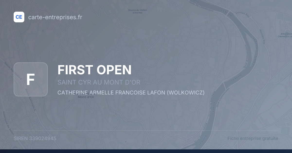 FIRST OPEN — 339024945 — fiche entreprise