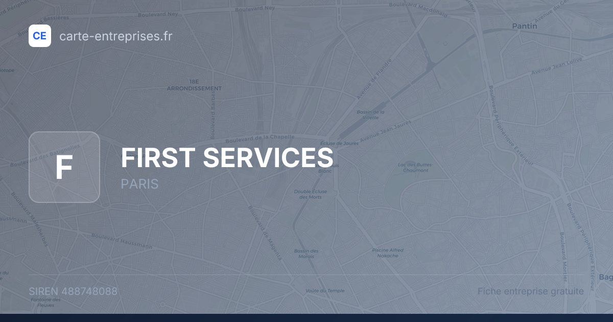 FIRST SERVICES — 488748088 — fiche entreprise