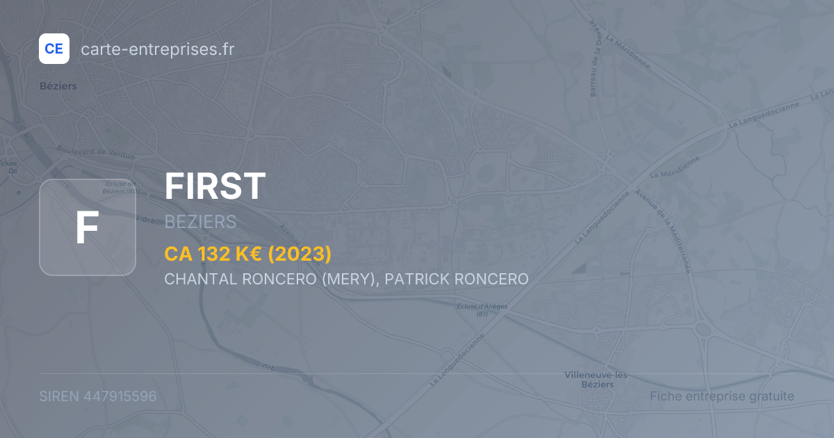 FIRST — 447915596 — fiche entreprise