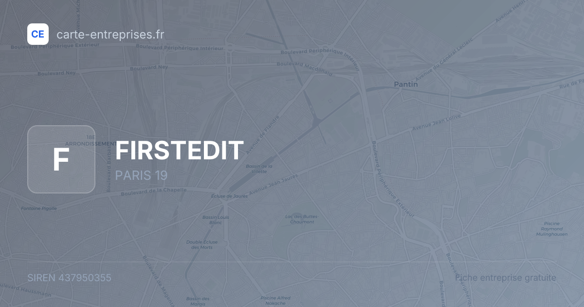 FIRSTEDIT — 437950355 — fiche entreprise