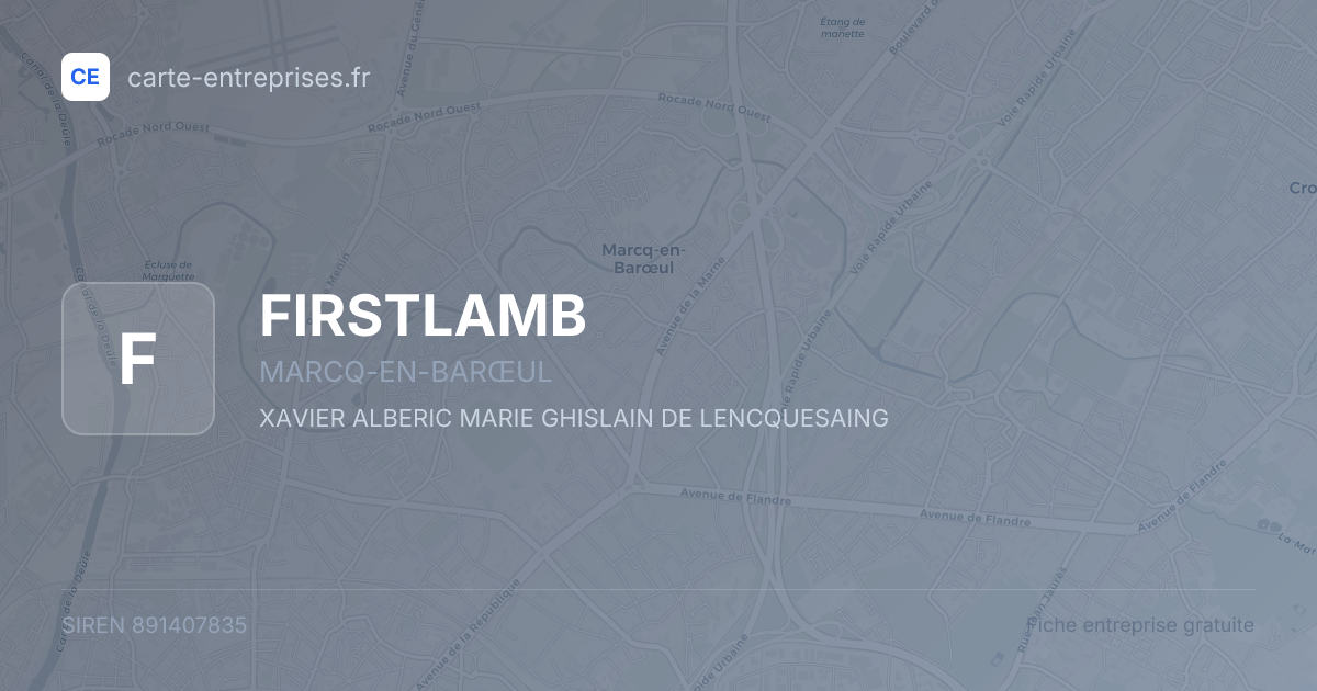 FIRSTLAMB — 891407835 — fiche entreprise