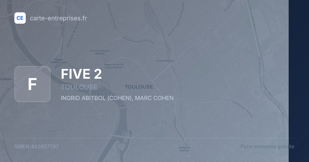 FIVE 2 — 442657797 — fiche entreprise