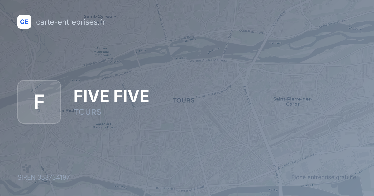 FIVE FIVE — 353734197 — fiche entreprise