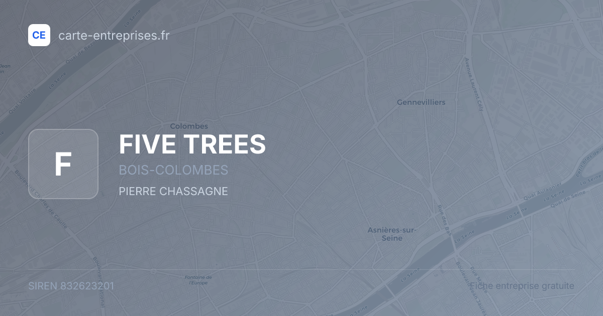 FIVE TREES — 832623201 — fiche entreprise