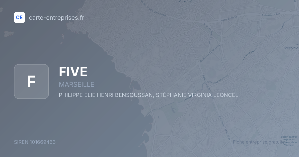 FIVE — 101669463 — fiche entreprise