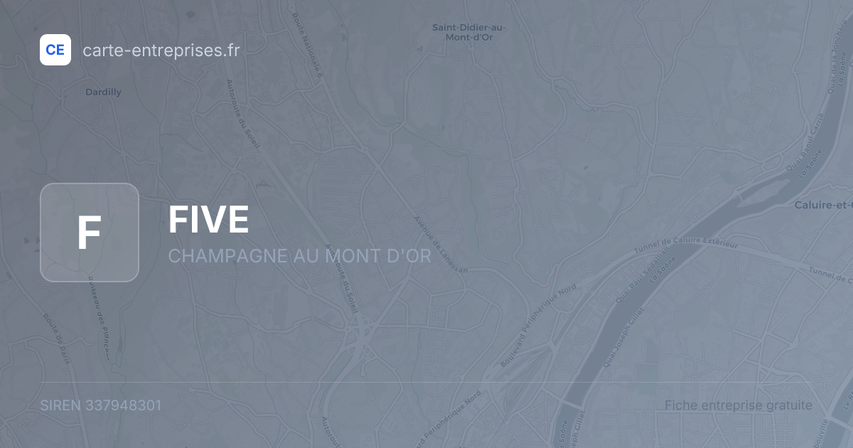 FIVE — 337948301 — fiche entreprise