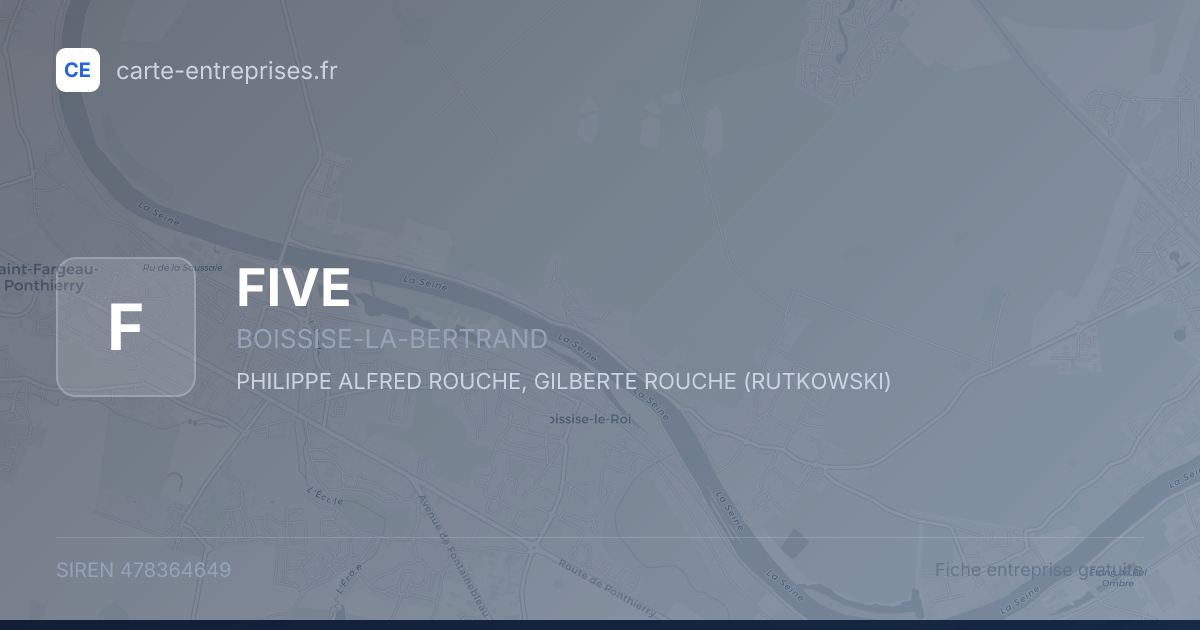 FIVE — 478364649 — fiche entreprise