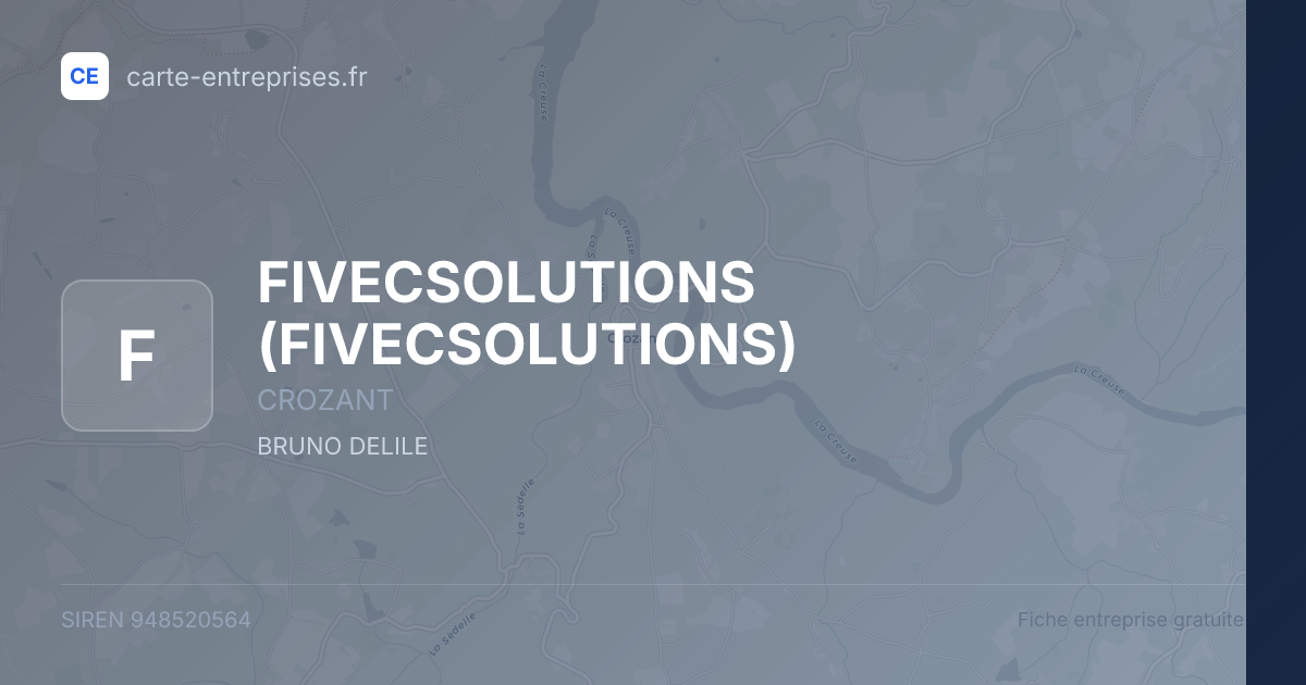 FIVECSOLUTIONS — 948520564 — fiche entreprise