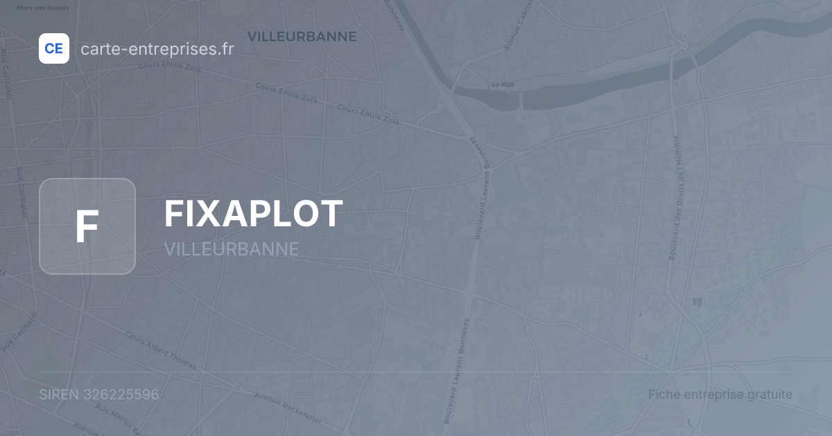 FIXAPLOT — 326225596 — fiche entreprise