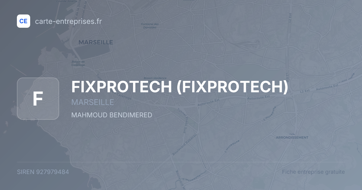 FIXPROTECH — 927979484 — fiche entreprise
