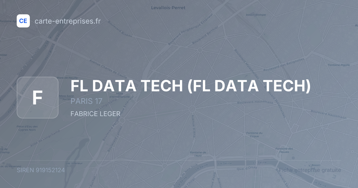 FL DATA TECH — 919152124 — fiche entreprise