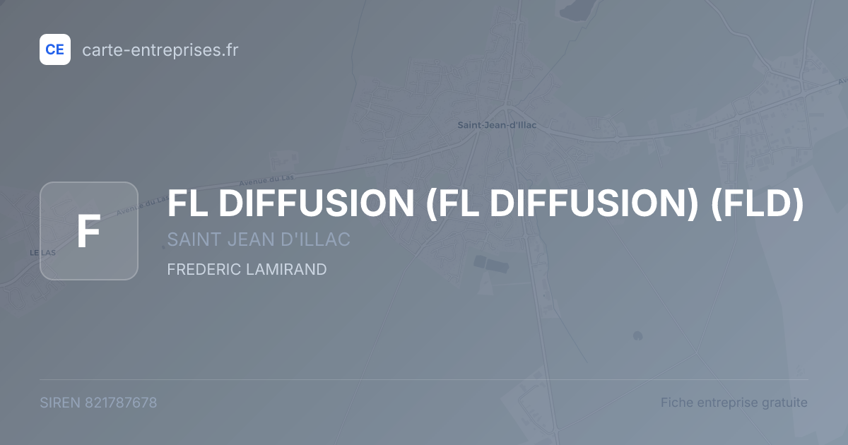FL DIFFUSION (FL DIFFUSION) (FLD) — 821787678 — fiche entreprise
