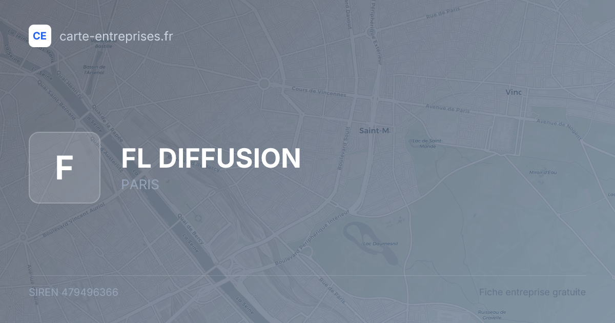 FL DIFFUSION — 479496366 — fiche entreprise