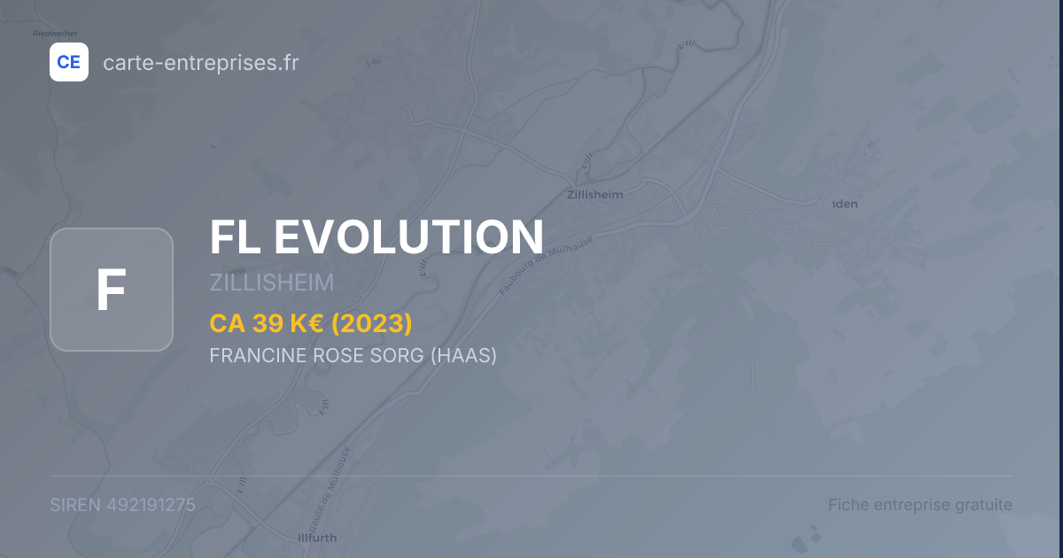 FL EVOLUTION — 492191275 — fiche entreprise