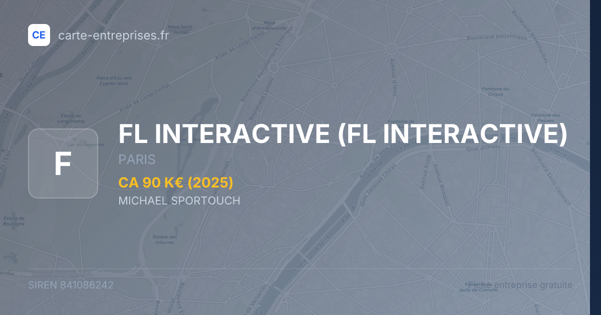 FL INTERACTIVE — 841086242 — fiche entreprise