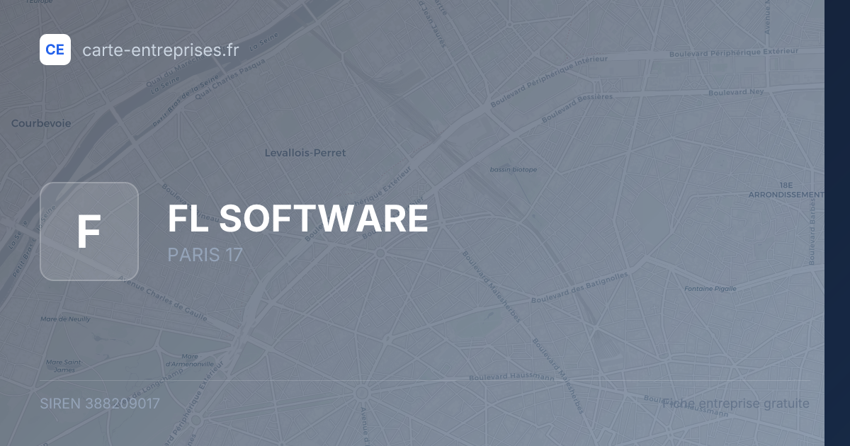 FL SOFTWARE — 388209017 — fiche entreprise