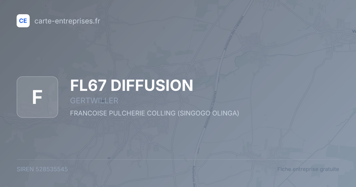 FL67 DIFFUSION — 528535545 — fiche entreprise