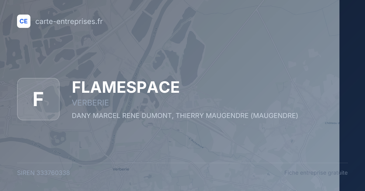 FLAMESPACE — 333760338 — fiche entreprise