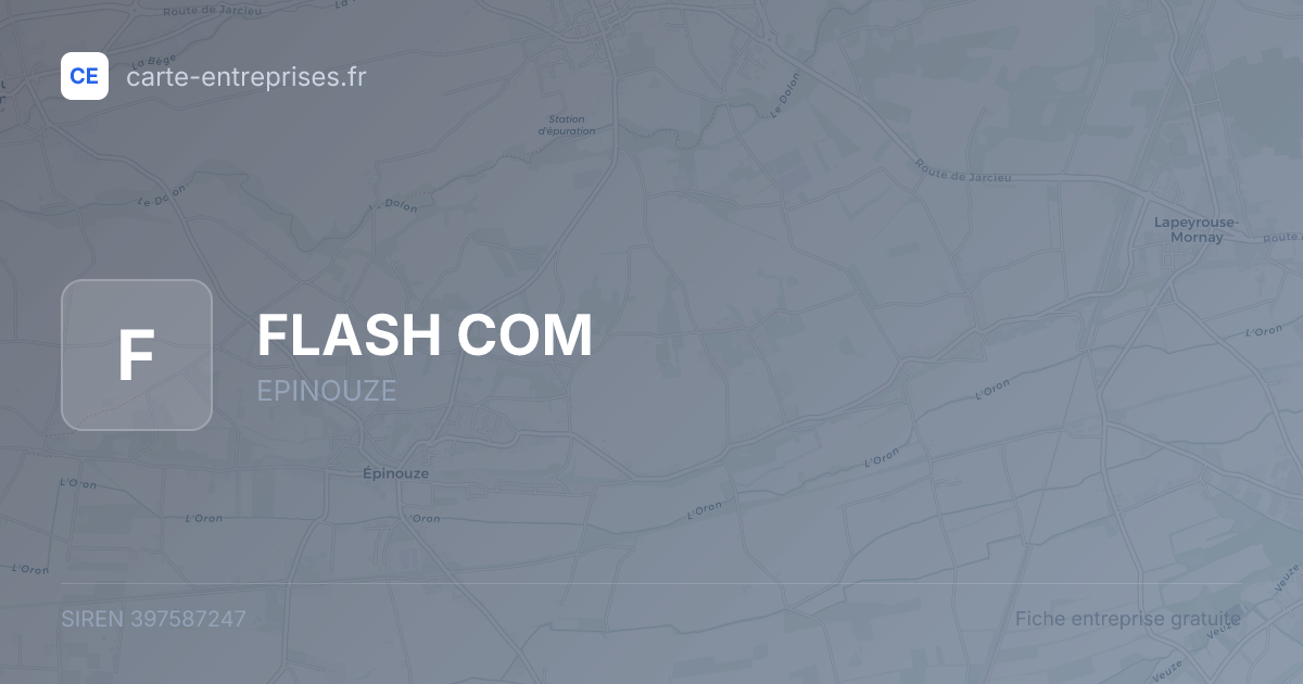 FLASH COM — 397587247 — fiche entreprise