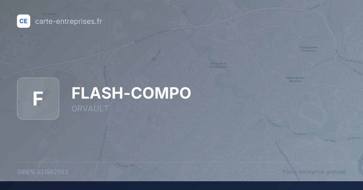 FLASH-COMPO — 331982553 — fiche entreprise