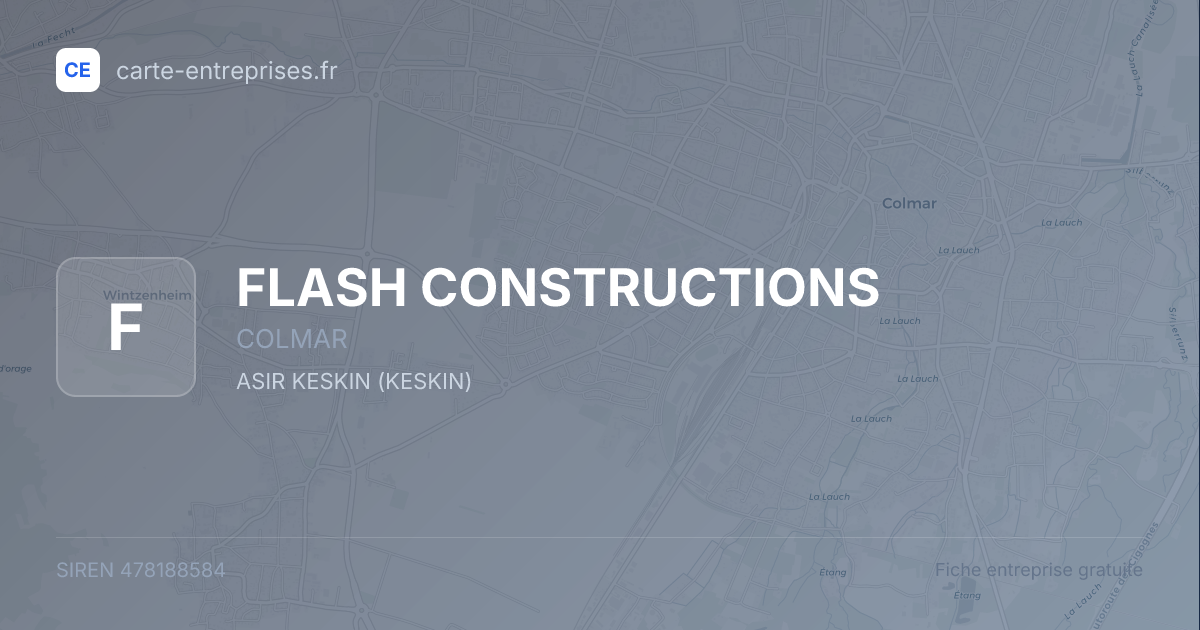 FLASH CONSTRUCTIONS — 478188584 — fiche entreprise