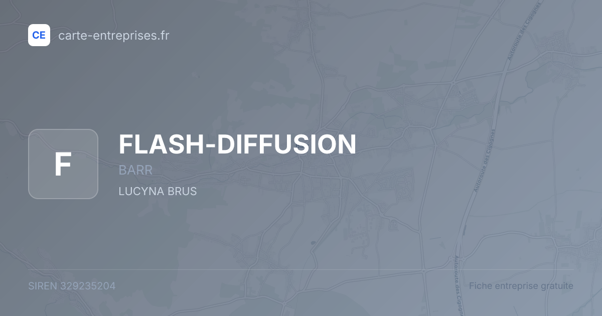 FLASH-DIFFUSION — 329235204 — fiche entreprise