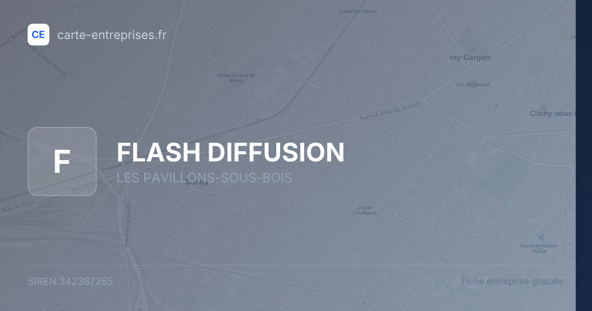FLASH DIFFUSION — 342387255 — fiche entreprise