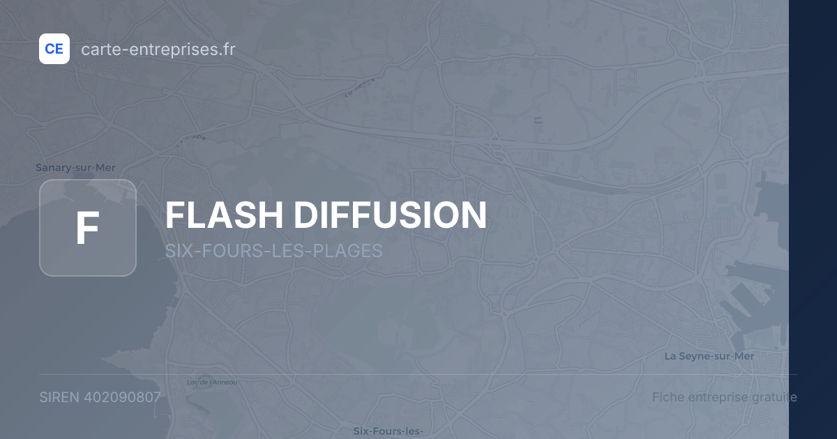 FLASH DIFFUSION — 402090807 — fiche entreprise